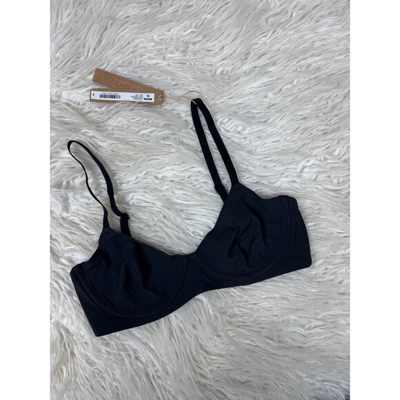 Skims Fits Everybody Unlined Demi Bra Onyx Size 32C - Picture 2 of 6